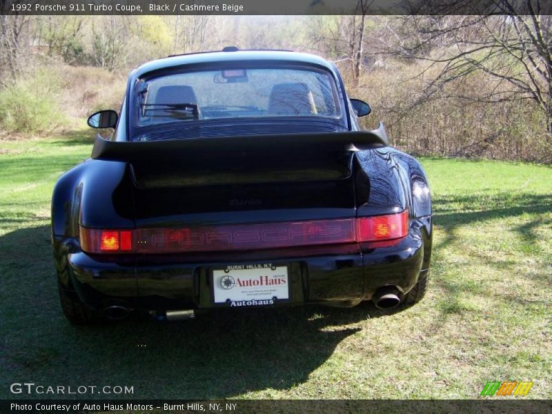 Black / Cashmere Beige 1992 Porsche 911 Turbo Coupe
