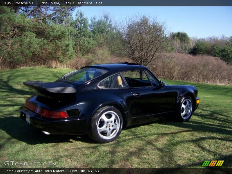 Black / Cashmere Beige 1992 Porsche 911 Turbo Coupe