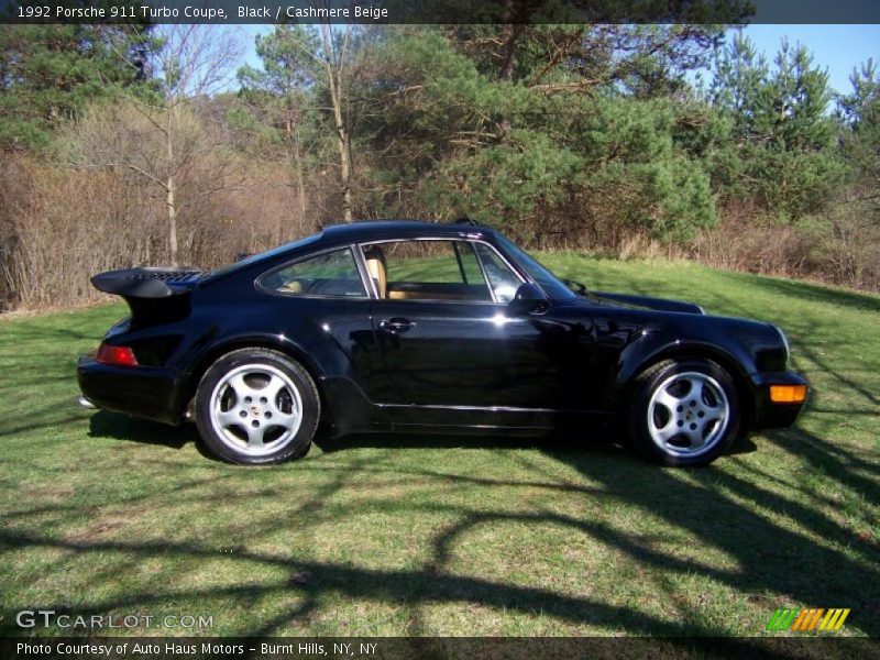 Black / Cashmere Beige 1992 Porsche 911 Turbo Coupe