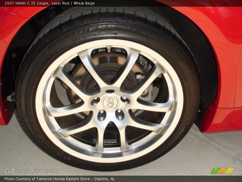 Laser Red / Wheat Beige 2007 Infiniti G 35 Coupe