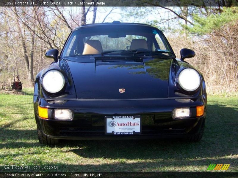 Black / Cashmere Beige 1992 Porsche 911 Turbo Coupe