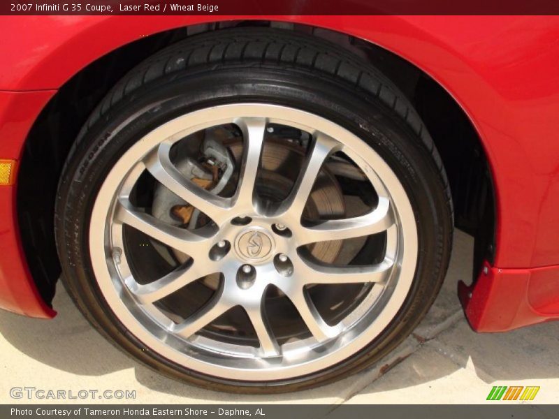 Laser Red / Wheat Beige 2007 Infiniti G 35 Coupe