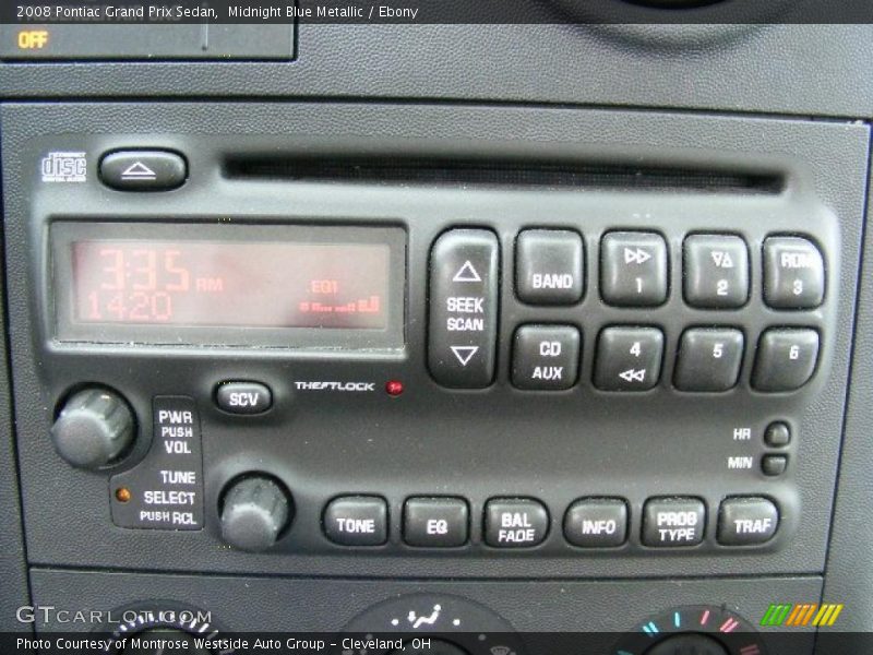 Midnight Blue Metallic / Ebony 2008 Pontiac Grand Prix Sedan