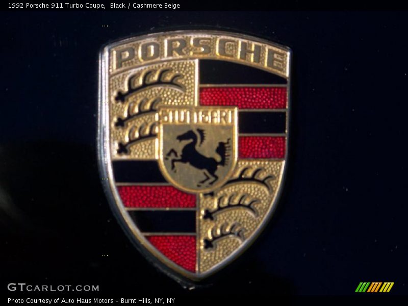 Black / Cashmere Beige 1992 Porsche 911 Turbo Coupe