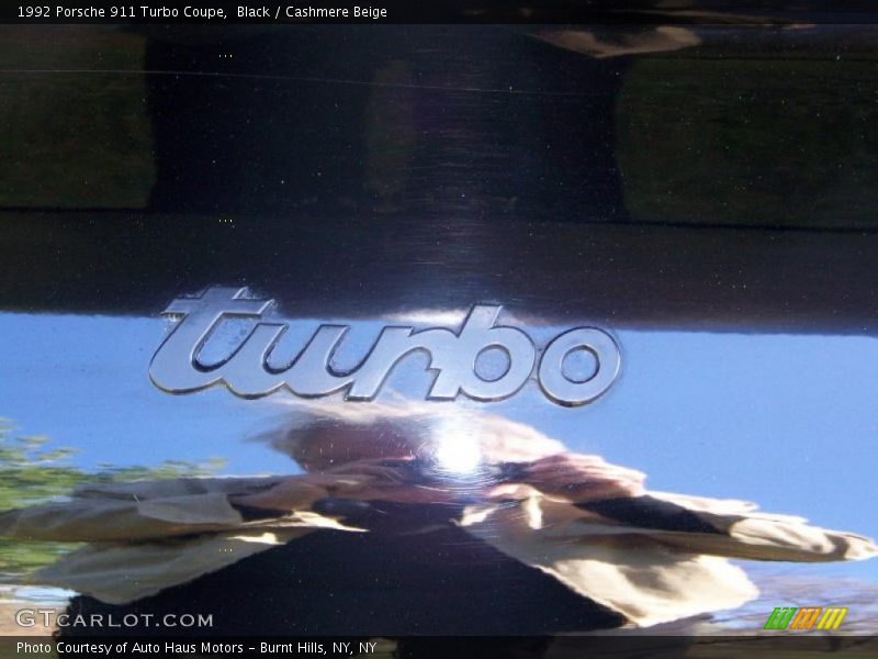 Black / Cashmere Beige 1992 Porsche 911 Turbo Coupe