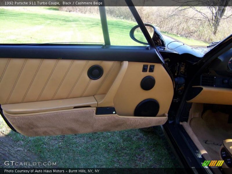 Black / Cashmere Beige 1992 Porsche 911 Turbo Coupe
