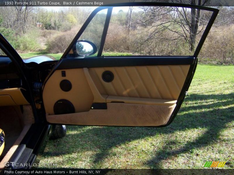 Black / Cashmere Beige 1992 Porsche 911 Turbo Coupe