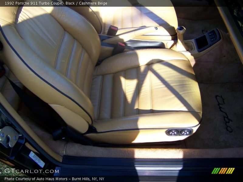 Black / Cashmere Beige 1992 Porsche 911 Turbo Coupe