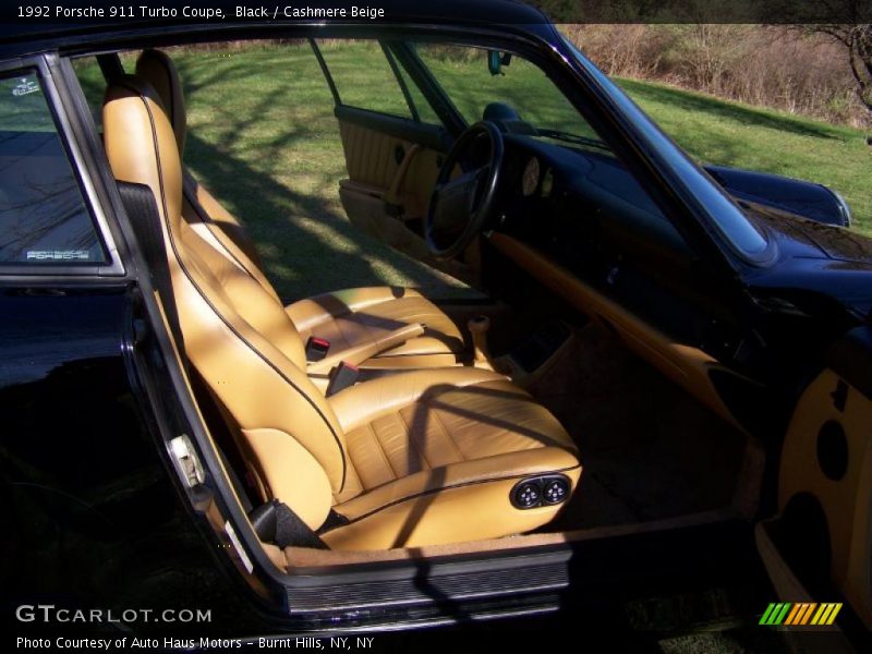 Black / Cashmere Beige 1992 Porsche 911 Turbo Coupe