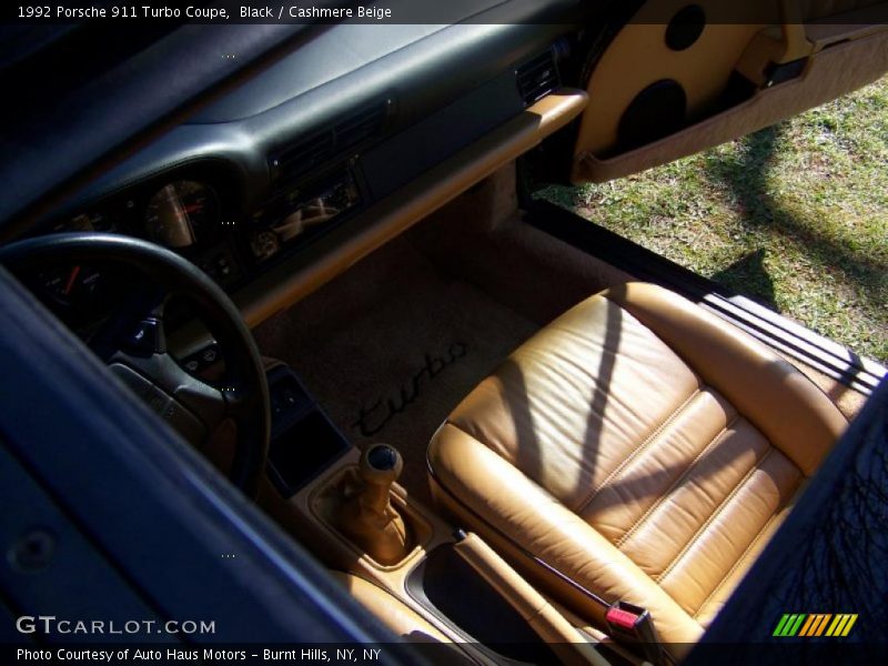 Black / Cashmere Beige 1992 Porsche 911 Turbo Coupe