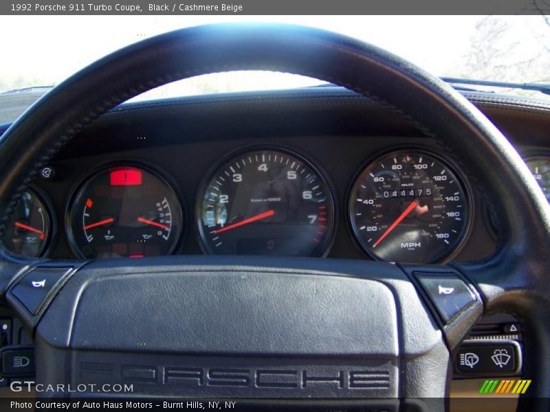 Black / Cashmere Beige 1992 Porsche 911 Turbo Coupe