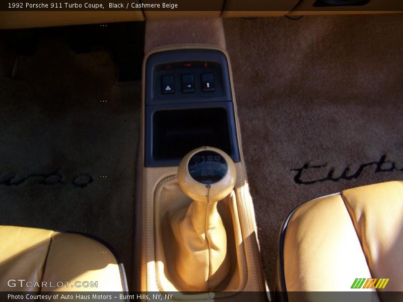 Black / Cashmere Beige 1992 Porsche 911 Turbo Coupe