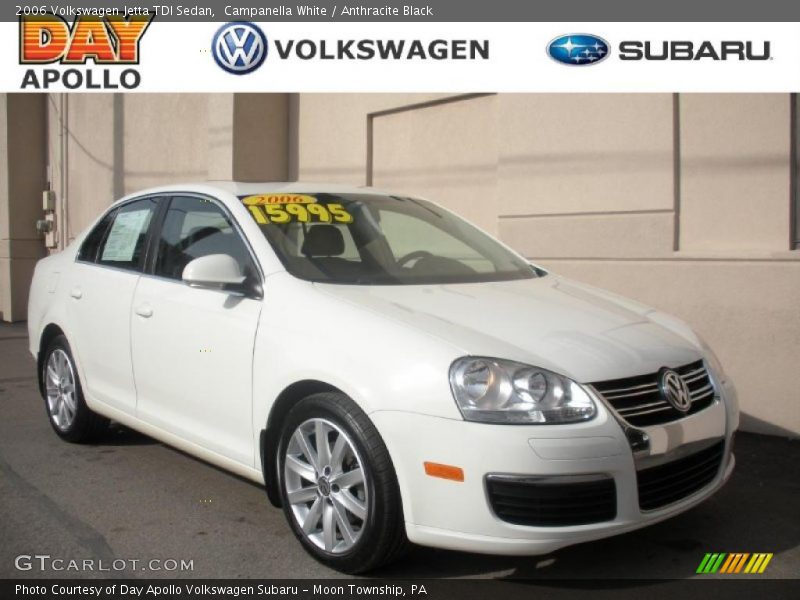 Campanella White / Anthracite Black 2006 Volkswagen Jetta TDI Sedan
