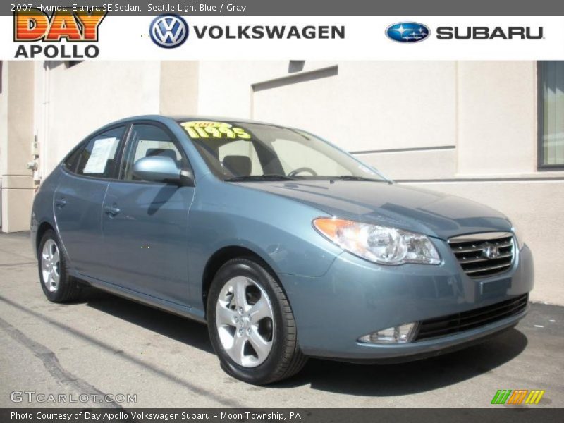 Seattle Light Blue / Gray 2007 Hyundai Elantra SE Sedan