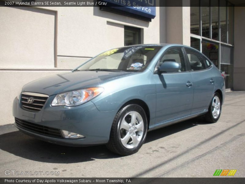 Seattle Light Blue / Gray 2007 Hyundai Elantra SE Sedan