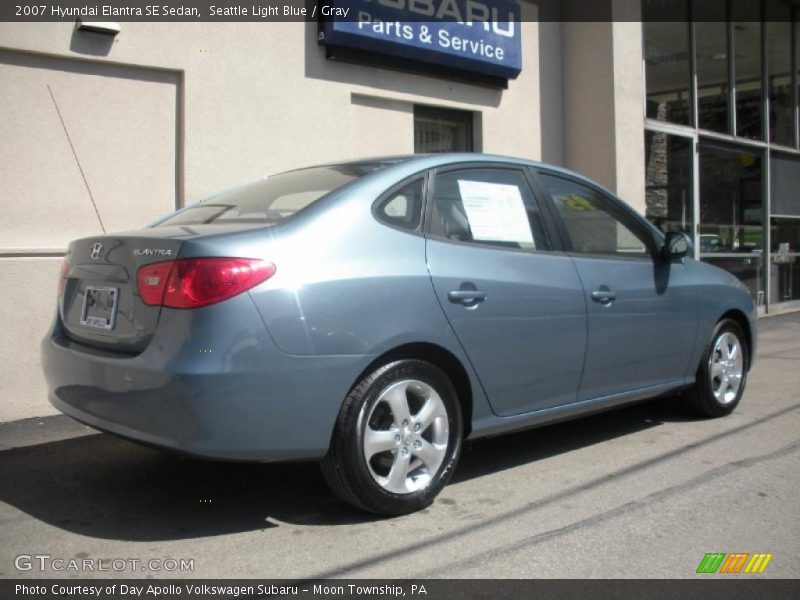 Seattle Light Blue / Gray 2007 Hyundai Elantra SE Sedan