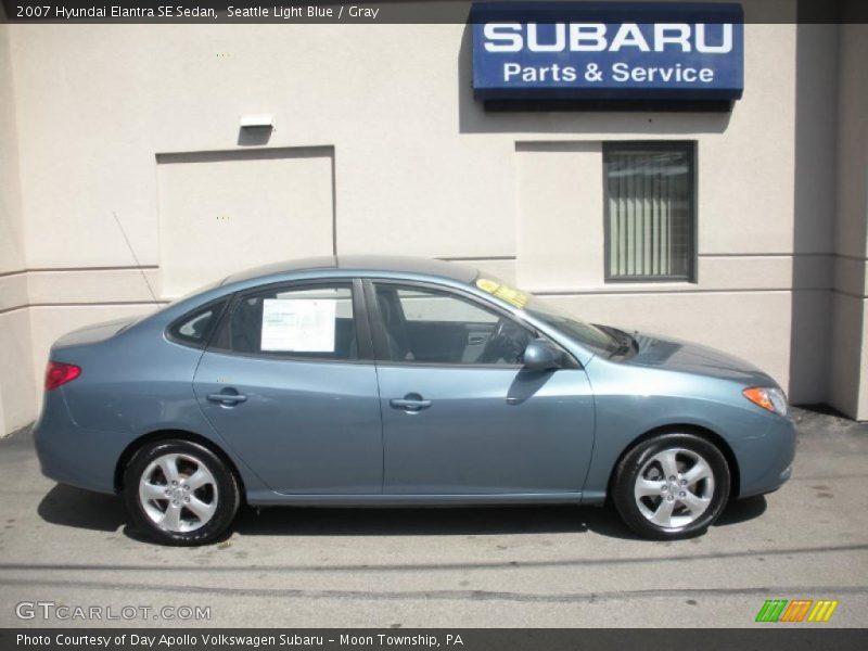 Seattle Light Blue / Gray 2007 Hyundai Elantra SE Sedan