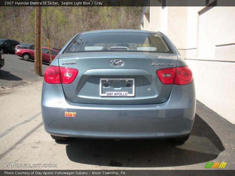 Seattle Light Blue / Gray 2007 Hyundai Elantra SE Sedan