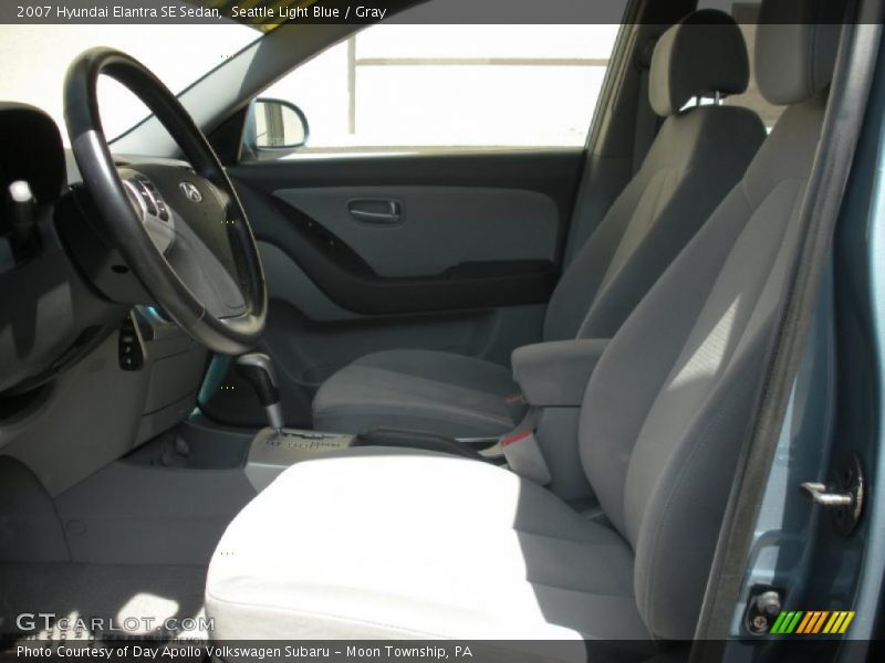 Seattle Light Blue / Gray 2007 Hyundai Elantra SE Sedan