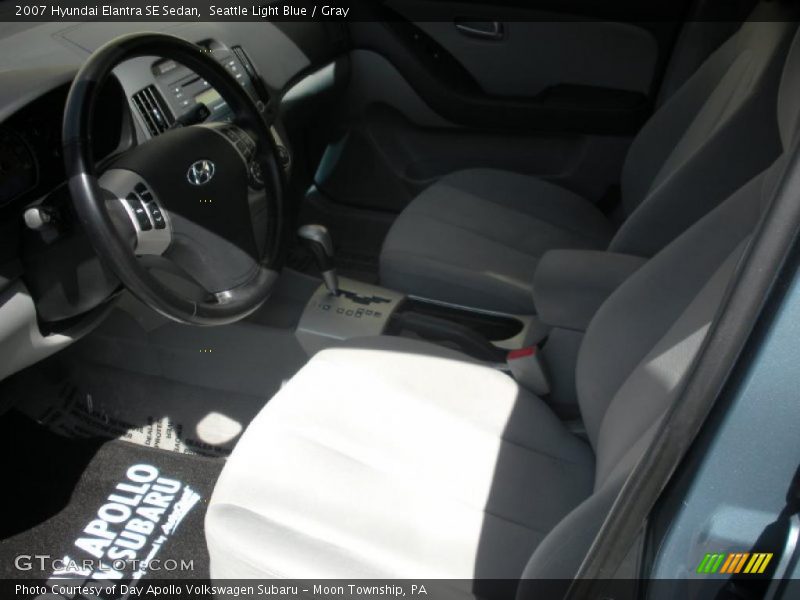 Seattle Light Blue / Gray 2007 Hyundai Elantra SE Sedan