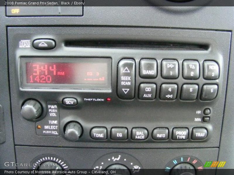 Black / Ebony 2008 Pontiac Grand Prix Sedan