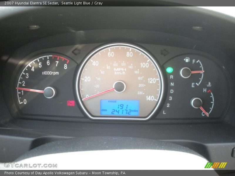 Seattle Light Blue / Gray 2007 Hyundai Elantra SE Sedan