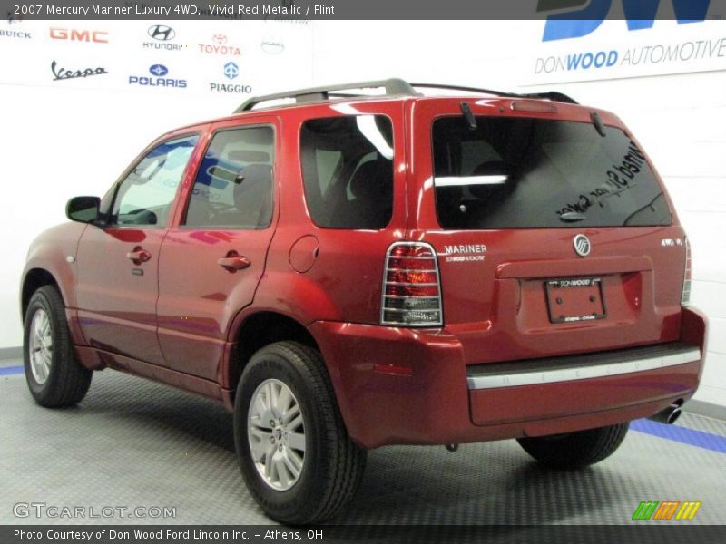 Vivid Red Metallic / Flint 2007 Mercury Mariner Luxury 4WD
