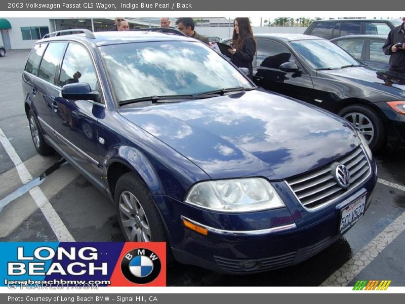 Indigo Blue Pearl / Black 2003 Volkswagen Passat GLS Wagon