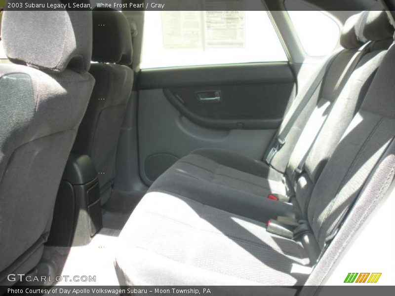 White Frost Pearl / Gray 2003 Subaru Legacy L Sedan