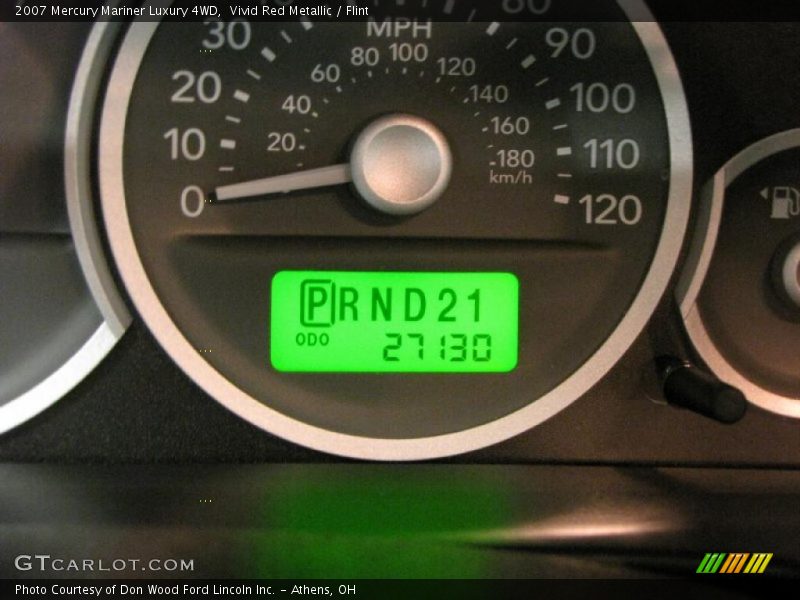Vivid Red Metallic / Flint 2007 Mercury Mariner Luxury 4WD