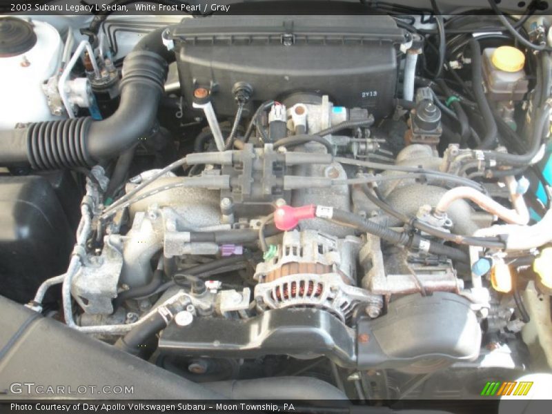 White Frost Pearl / Gray 2003 Subaru Legacy L Sedan