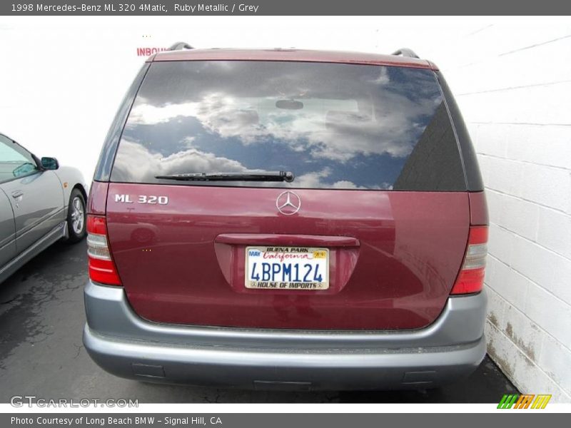 Ruby Metallic / Grey 1998 Mercedes-Benz ML 320 4Matic