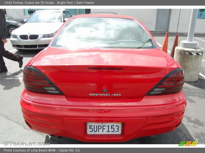 Bright Red / Dark Pewter 1999 Pontiac Grand Am SE Sedan