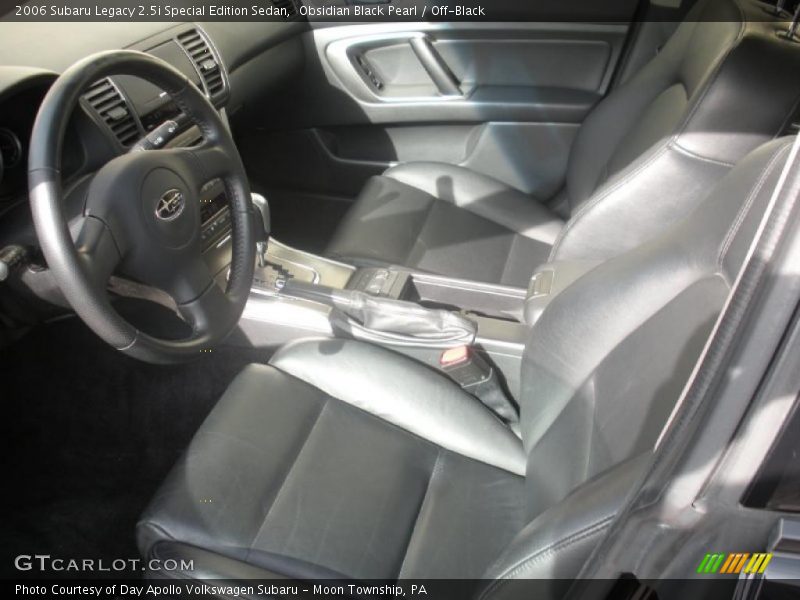 Obsidian Black Pearl / Off-Black 2006 Subaru Legacy 2.5i Special Edition Sedan