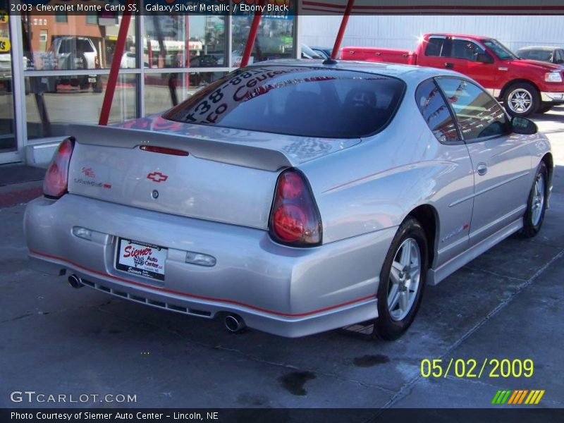 Galaxy Silver Metallic / Ebony Black 2003 Chevrolet Monte Carlo SS