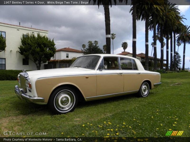 White/Beige Two Tone / Beige 1967 Bentley T Series 4 Door