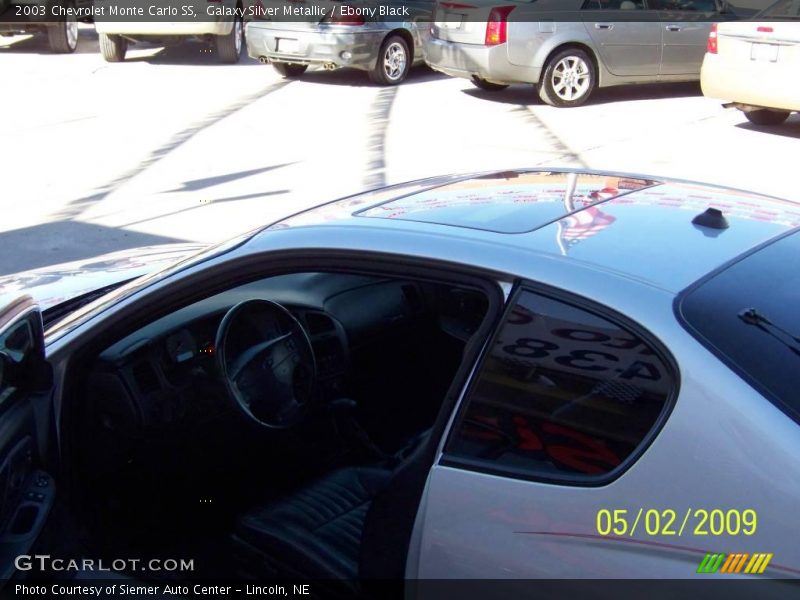 Galaxy Silver Metallic / Ebony Black 2003 Chevrolet Monte Carlo SS