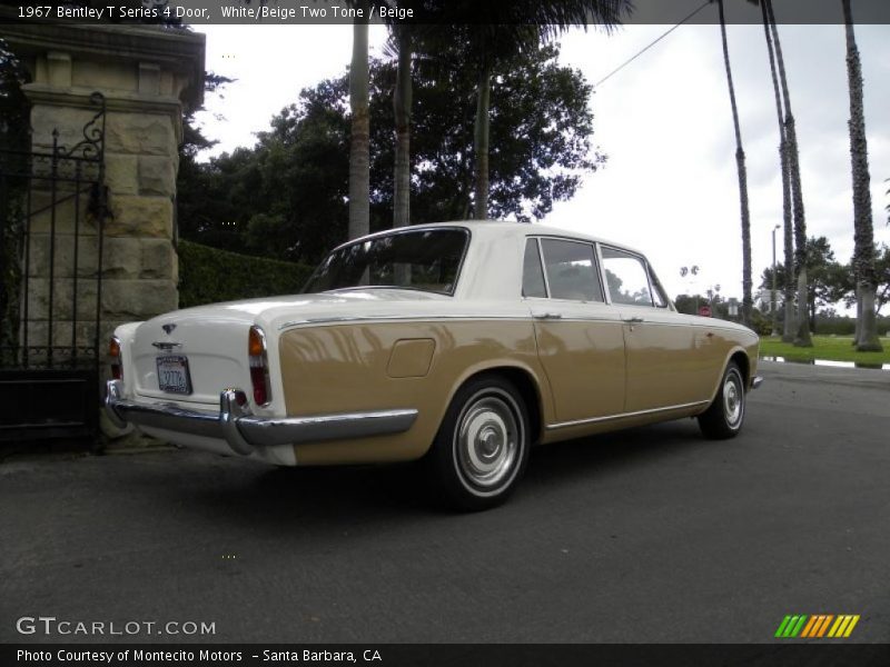 White/Beige Two Tone / Beige 1967 Bentley T Series 4 Door