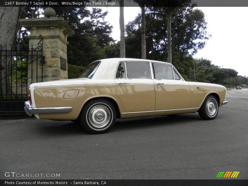 White/Beige Two Tone / Beige 1967 Bentley T Series 4 Door