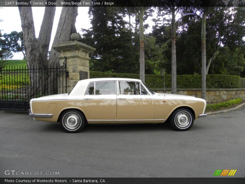 White/Beige Two Tone / Beige 1967 Bentley T Series 4 Door