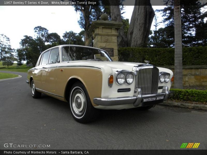 White/Beige Two Tone / Beige 1967 Bentley T Series 4 Door