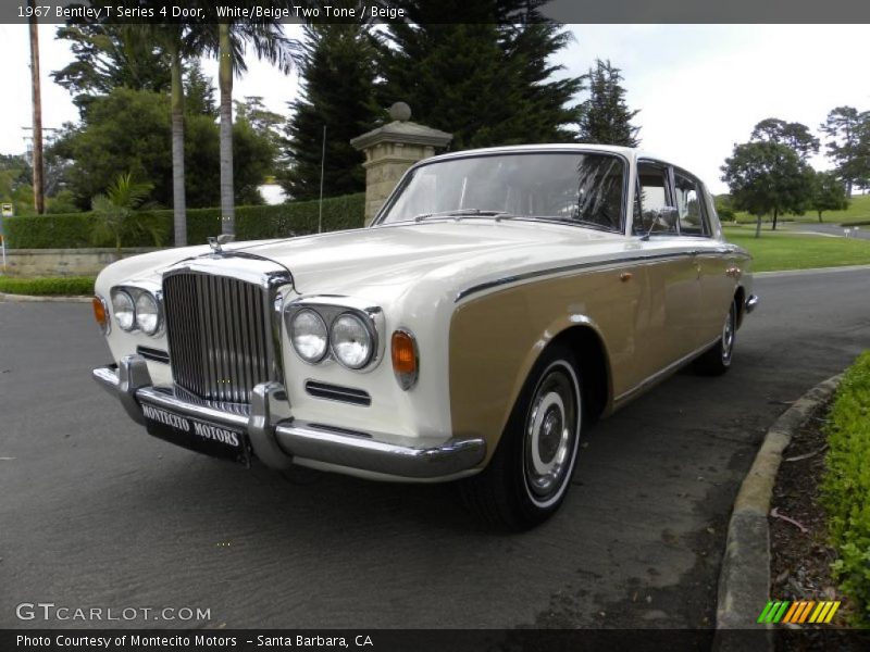 White/Beige Two Tone / Beige 1967 Bentley T Series 4 Door