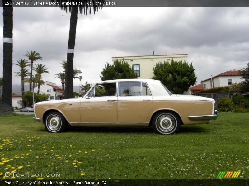 White/Beige Two Tone / Beige 1967 Bentley T Series 4 Door