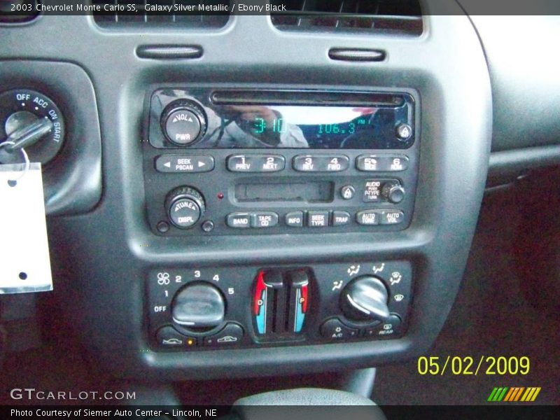 Galaxy Silver Metallic / Ebony Black 2003 Chevrolet Monte Carlo SS