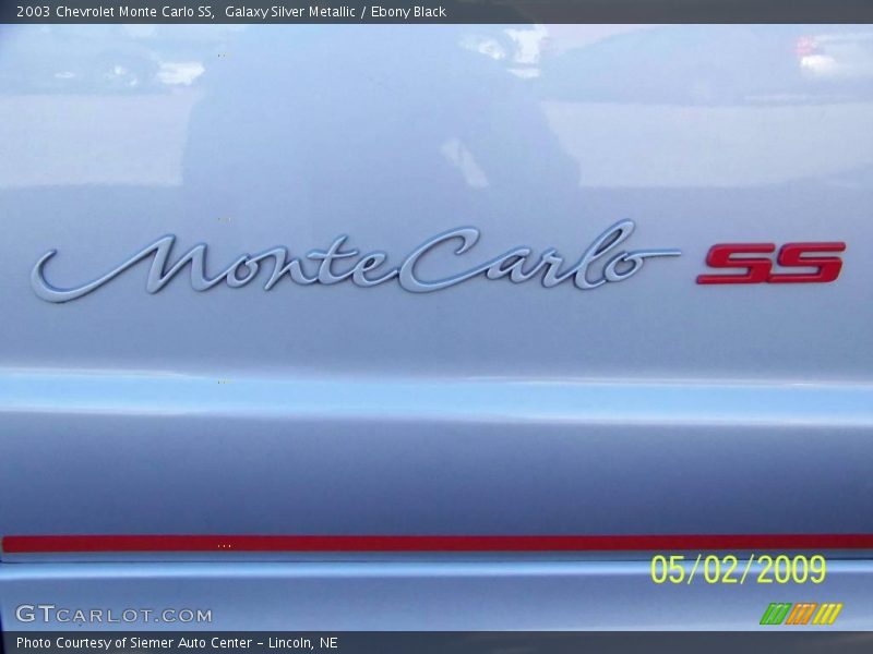 Galaxy Silver Metallic / Ebony Black 2003 Chevrolet Monte Carlo SS