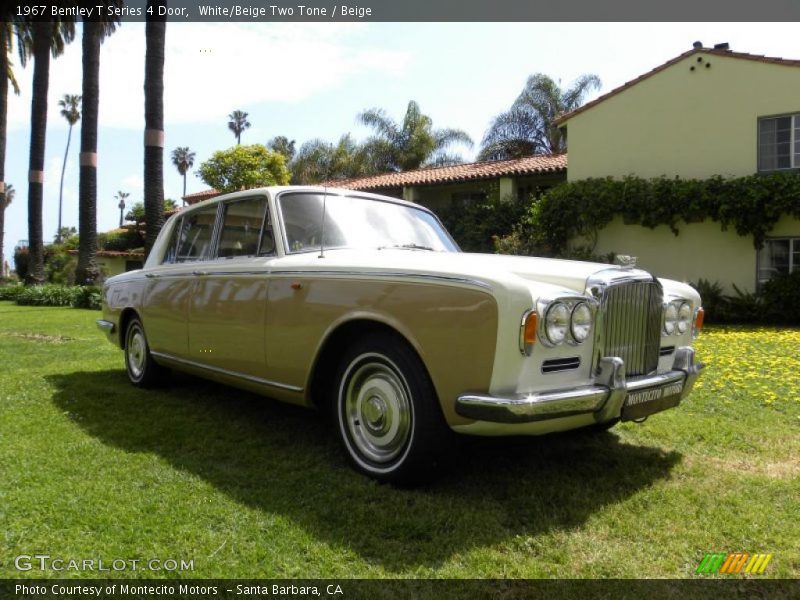 White/Beige Two Tone / Beige 1967 Bentley T Series 4 Door