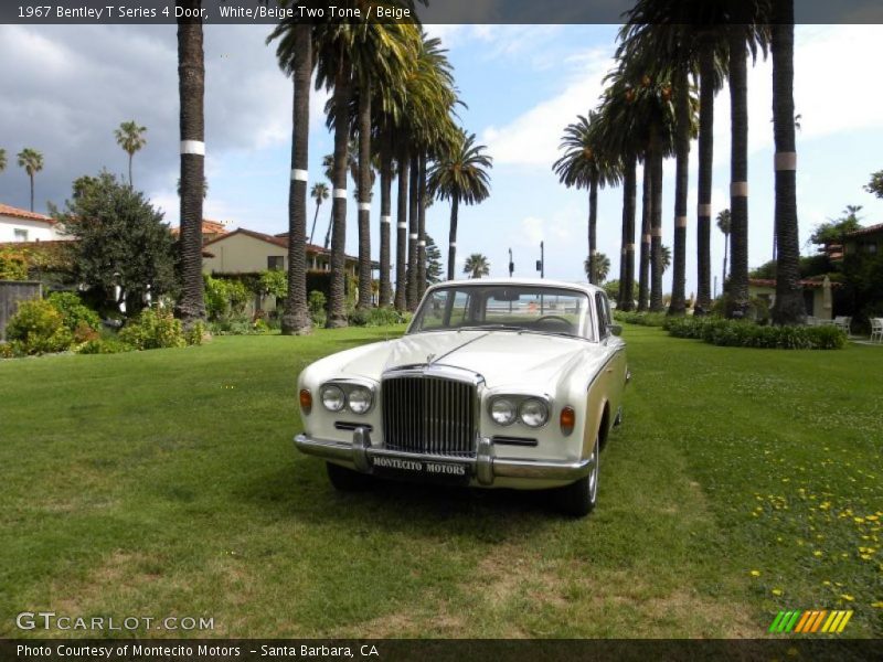 White/Beige Two Tone / Beige 1967 Bentley T Series 4 Door