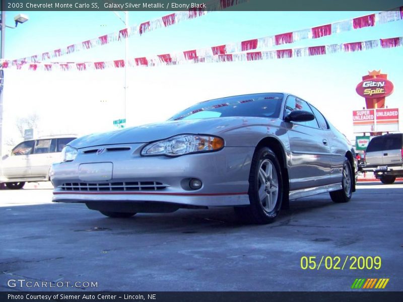 Galaxy Silver Metallic / Ebony Black 2003 Chevrolet Monte Carlo SS