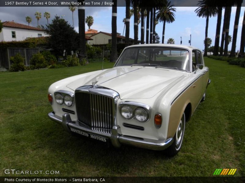 White/Beige Two Tone / Beige 1967 Bentley T Series 4 Door