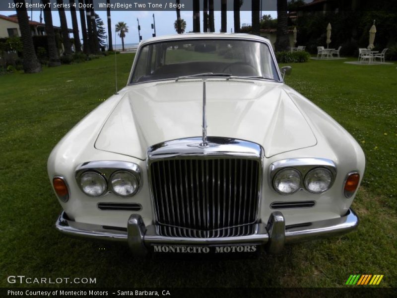 White/Beige Two Tone / Beige 1967 Bentley T Series 4 Door